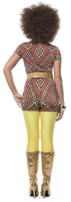 L3201792-42 kariert-rot Damen Hippie Catsuit-Kostüm Gr.42 - 1