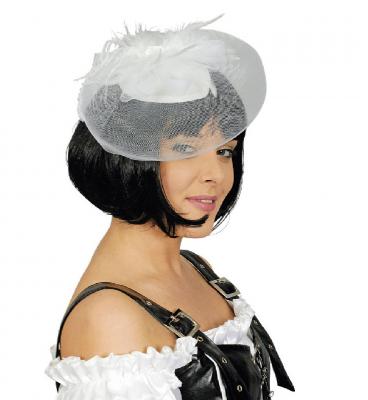 K10250700 weiß Damen Ladykappe Barockhut