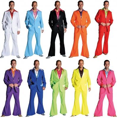 M207201 pink Herren Disco Anzug-Kostüm - 1