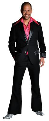 M207201 pink Herren Disco Anzug-Kostüm - 8