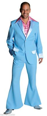 M207201-14 dunkelblau Herren Disco Anzug-Kostüm - 5