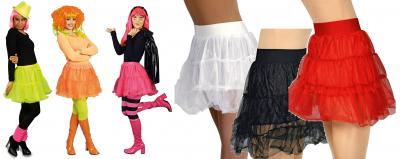 K35230835 neongrün Damen Petticoat kurz Unterrock - 1