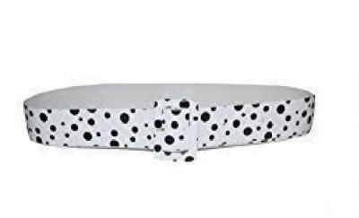 Fu603002-1 weiß Gürtel Boogie Woogie Petticaotkleid Punktegürtel - 0