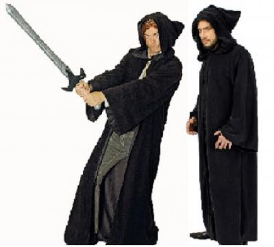 K31272539-1 schwarz Herren Umhang mit Kaputze - 1