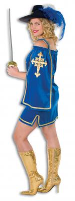 L3201290-36-A blau Damen Musletier Kostüm-Kleid Gr.36 - 1