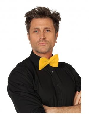 W53520-25 gelb Damen Herren Schaumstoff Fliege Uni - 1