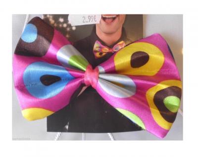 B529152-1 pink/bunt Damen Herren Clownfliege Schleife