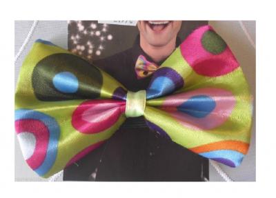 B529152-2 grün/bunt Damen Herren Clownfliege Schleife
