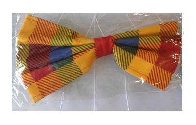 F56901 karo-bunt Damen Herren Fliege Karofliege