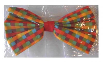 F56901-1 karo-bunt Damen Herren Fliege Karofliege