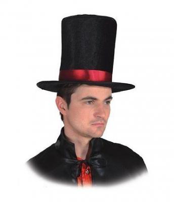 O21347 schwarz Totengräber Zylinder Gothichut