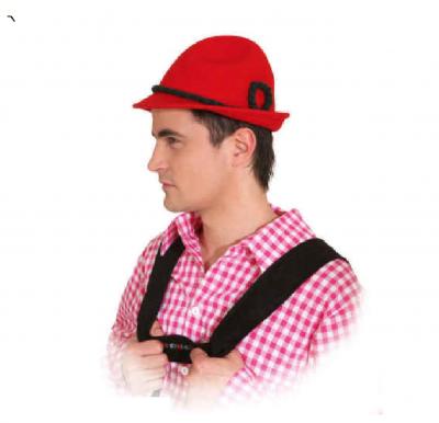 O23323 KW 59 rot Damen Herren Trachten-Bayernhut