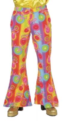 M206202-126-A bunt Herren Hippie Schlaghose Partyhose