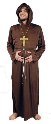 K31250519-A braun Herren Paterkostüm Mönchskutte