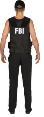 O7734 schwarz  Herren Damen FBI Weste Polizeiweste - 2