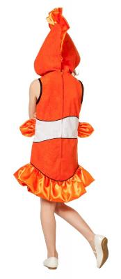 L3102290-128 orange-weiß Kinder Clownfisch Kostüm Gr.128 - 2