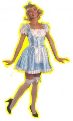 K31250620-40-42-A blau Damen Dirndelkleid Dienstmädchen Zimmermädchen Gr.40-42