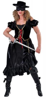 M215139-L schwarz Damen Piraten Kleid Bandita Kostüm Gr.L - 1