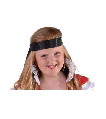 M210301-2 schwarz Damen Herren Schärpe Band