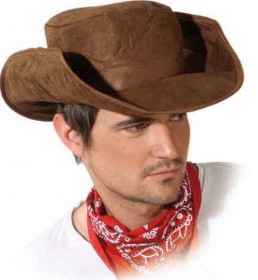 O23079-A braun Damen-Herren Cowboy-Cowgirl Hut Formbar