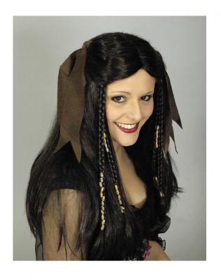 K11279731 bitterschocko Damen Piraten Perücke mit Schleifen