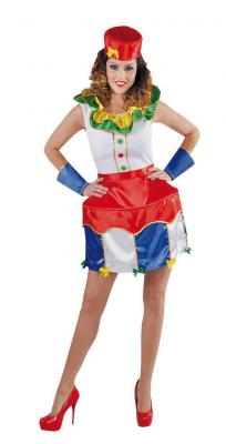 M215185-XL-A bunt Damen Clown Zirkuskostüm Gr.XL - 1