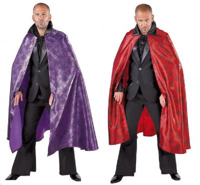 M215255-10 lila Damen-Herren Umhang Halloweencape Spinne - 1
