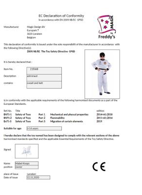 M215068-152 weiß Kinder Mädchen Junge Astronaut Raumanzug Gr.152 - 1