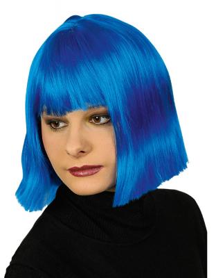 K11273206 blau Damen Perücke Coco für Matrosenkostüm