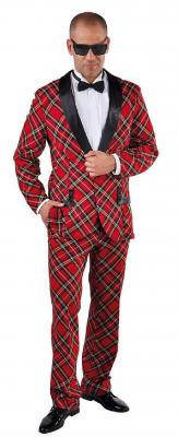 M215292-L karro-rot Disco-Party-Hippie Anzug Gr.L - 1