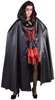 M213193-2 schwarz Damen-Herren Umhang Halloweenumhang - 1