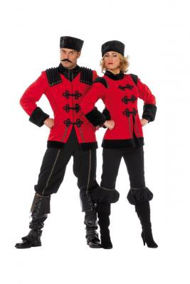 W4777-38 Damen Kosakenkostüm Kosakentracht mit Hut Gr.38 - 1