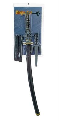 W47106 Ninja Samurai Set 4 teilig Schwert Wurfstern Dolsch und Nunchaku