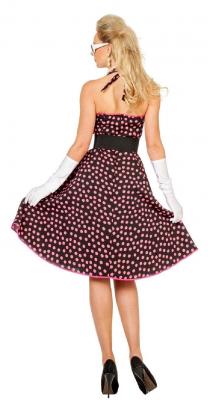 W4532-44 schwarz-pink Damen Petticoatkleid Boogie Woogie Gr.44 - 2