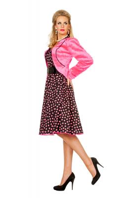 W4822B-48 pink Damen Plüschjacke Kurzjacke Gr.48 - 1