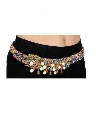 K83486620-12 bunt Haarschmuck mit Perlen - 1