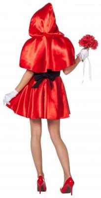 L3200490-34 schwarz-rot-weiß  Damen Rotkäppchen Kleid Rotkäpchen Kostüm Gr.34 - 2