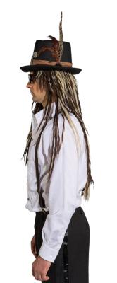 B54501/O22947 schwarz Herren Steampunk Hut Barock Zylinder - 2