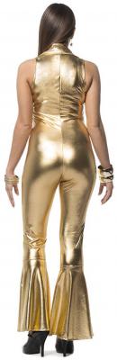 L3200370-42 Damen Catsuit gold Discokostüm Gr.42 - 1