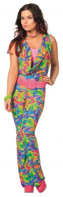 L3202094 Damen Hippie Overall-Kostüm - 0