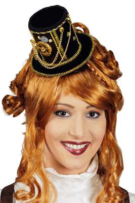 K10153717 schwarz Minihut Steampunk Zylinder