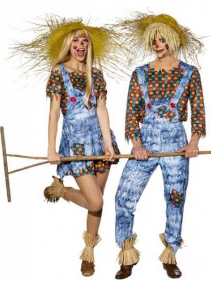 O7754 Herren Vogelscheuche Zauberer von Os Oz Kostüm - 3