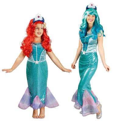K31250600 Kinder Meerjungfrau Kostüm Wassernixe Nixe - 2