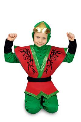 K31250495-140-152 Kinder Junge Mädchen Ninja Kostüm Floyd Gr.140-152 - 1