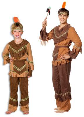 L3100830 braun Kinder Indianerkostüm Apachenkostüm - 1
