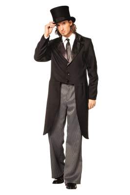 L3300150 Herren Frack schwarz Kostüm - 0