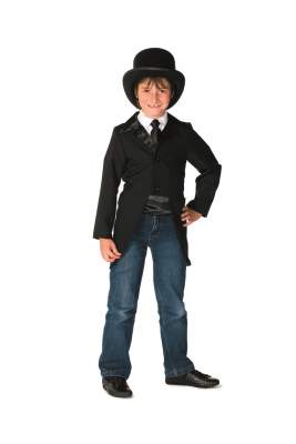 L3100150-A Kinder Zirkus Frack schwarz - 0