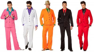 L3300312 orange Herren Anzug 70er 80er Jahre - 1