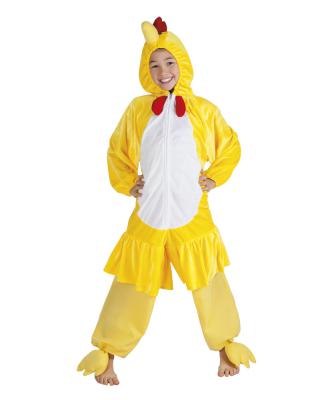 B88004 gelb Kinder Junge Mädchen Damen Herren Huhn Overall-Kostüm - 1
