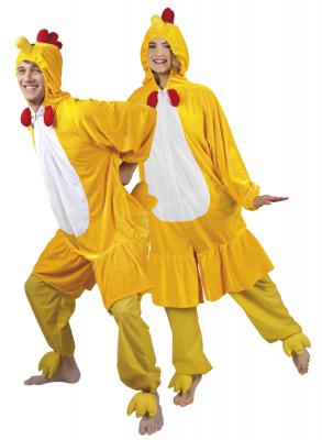 B88004 gelb Kinder Junge Mädchen Damen Herren Huhn Overall-Kostüm - 2
